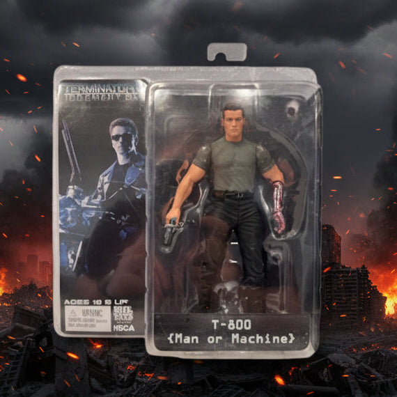 Terminator 2 Judgement Day - T-800 Man or Machine Action Figure (2009)