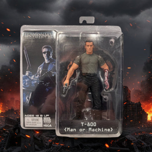 Terminator 2 Judgement Day - NECA T-800 Man or Machine Action Figure (2009)